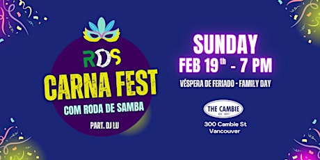 Carnafest com roda de samba - RDS