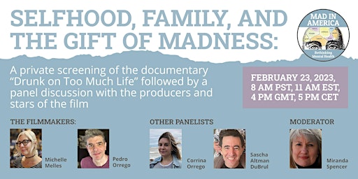 Mad in America Town Hall: Selfhood, Family, and the the Gift of Madness