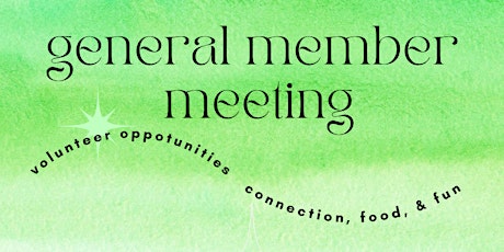 General Member Meeting