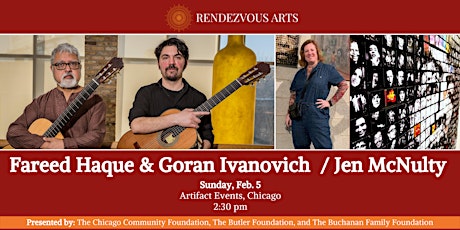 Rendezvous Arts - Fareed Haque and Goran Ivanovic/ Jennifer McNulty