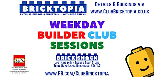 March WEEKDAY BUILDER CLUB sessions