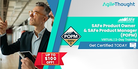 SAFe POPM Course June 8th & 9th, 2023 primary image