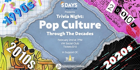 Pop Culture Through the Decades Trivia Night