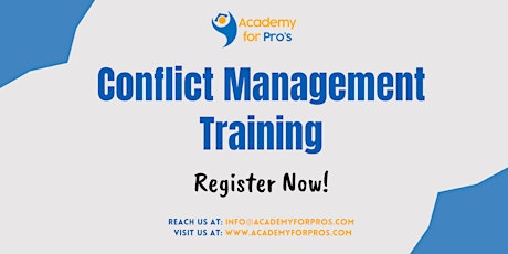 Conflict Management 1 Day Training in St. John's