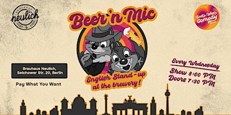 Beer 'n Mic: English stand-up at the brewery! 08.02.23