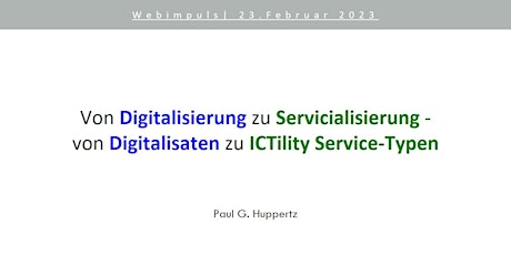 Webimpuls 'Digitalisierung & Servicialisierung - IT-Systeme & Doppelrolle'