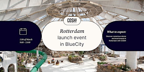 COSH! Rotterdam sustainable shopping map launch event