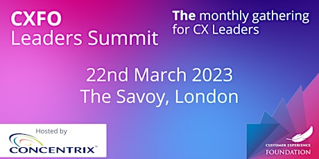 Register Interest - CXFO Leaders Summit (March 2023)