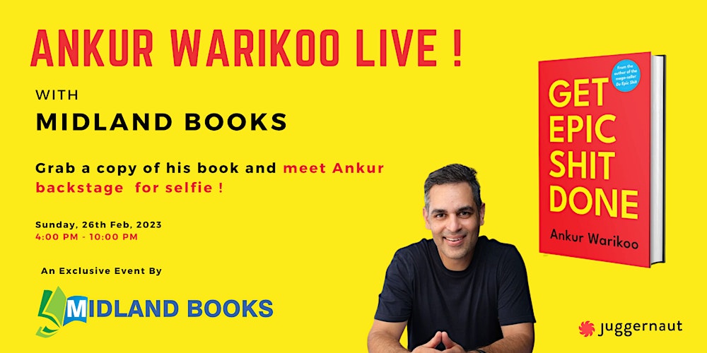 Delhi - Ankur Warikoo LIVE with Midland Books