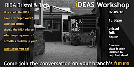Imagem principal do evento RIBA Bristol & Bath Ideas Workshop