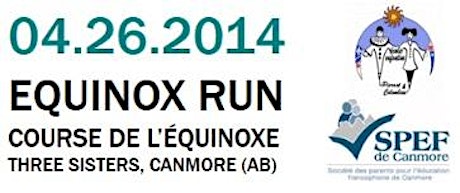 COURSE DE L'ÉQUINOXE - EQUINOX FUN RUN/WALK, CANMORE 2014