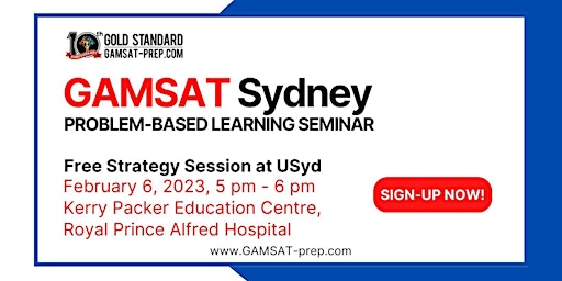 FREE GAMSAT Strategy Session in Sydney - USyd