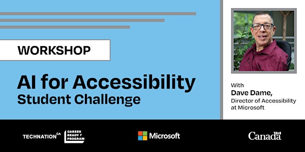 CANCELLED: AI for Accessibility Student Challenge Workshop