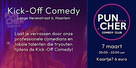 Kick Off Comedy 7 maart