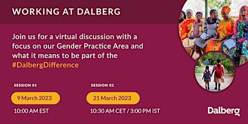 Working at Dalberg Webinar - Info Session (09 March 2023 - 10:00am EST)