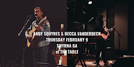 An Evening of Music with Andy Squyres and Becca VanDerbeck!