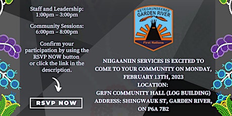 Community Sessions | Garden River | GRFN Community Hall (Log Building)