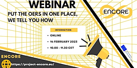 Primaire afbeelding van ENCORE Webinar: Put the OERs in one place! We tell you how