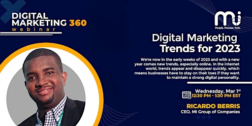 Digital Marketing Trends for 2023 - Webinar