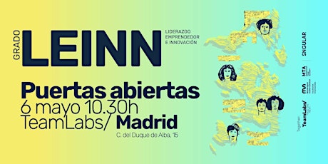 GRADO OFICIAL LEINN/ PUERTAS ABIERTAS MADRID [6 MAYO | 10:30]