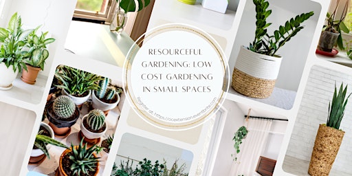 Resourceful Gardening: Low-cost gardening in small spaces (In-Person class)