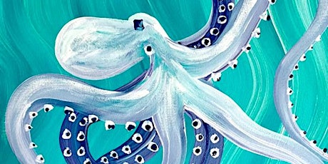 Easy Octopus Lunch and Paint event in Rancho Santa Fe on covered patio.