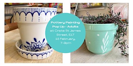 Pottery Painting Pop Up at Crate - Adults