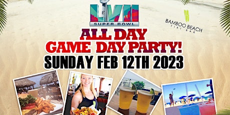 All-Day Beach Superbowl Party with 15 Screens!