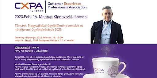CXPA Hungary Meetup Klenovszki Jánossal
