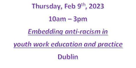 Embedding anti-racism in youth work education and practice