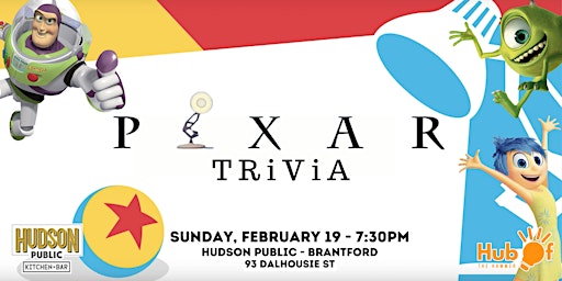 PIXAR Trivia Night - Hudson Public (Brantford)