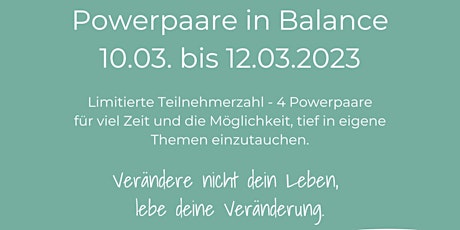 Limitiert - Powerpaare in Balance 10.03. – 12.03.2023