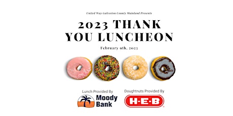 2023 United Way Galveston County Mainland Thank You Luncheon