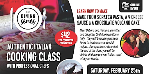Dining Series: Virtual Authentic Italian Cooking Class