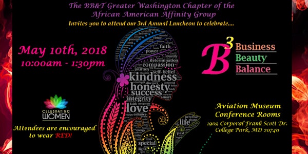 Business Beauty Balance - B3 ****New Date- May 10th.*****