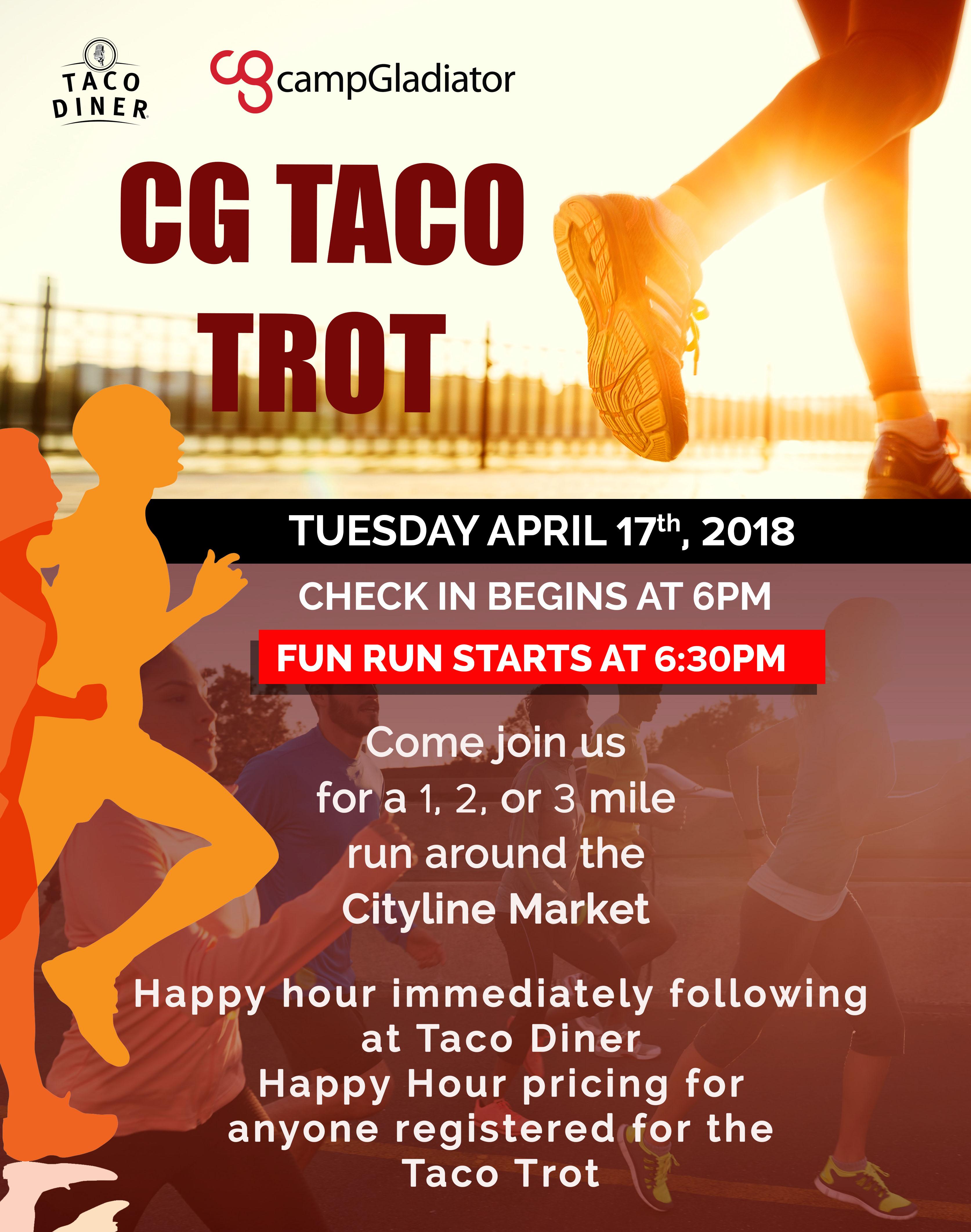 CG Taco Trot - 1, 2, or 3 mile fun run