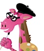 Logótipo de Pink Giraffe Art Studio