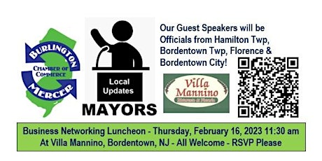 Business Networking Luncheon w/Local Mayors