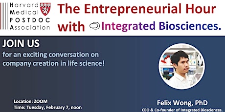 [HMPA] The Entrepreneurial Hour _ Session1 featuring Integrated Biosciences