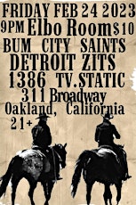 Detroit Zits, Bum City Saints, 1386, TV.Static
