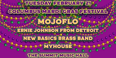 Columbus Mardi Gras Fest ft MOJOFLO at The Summit Music Hall – February 21