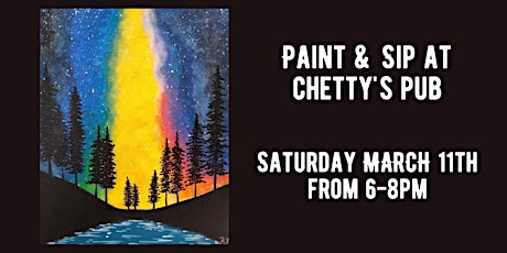 Paint & Sip at Chetty's Pub - Northern Lights