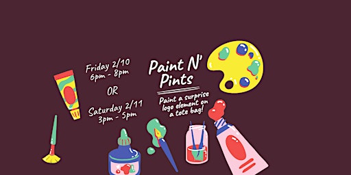Saturday Paint N' Pints