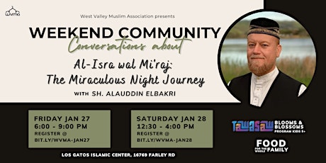 Saturday Community Conversations with Sh. Alauddin ElBakri