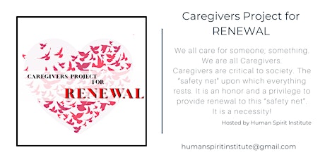 Caregivers Project for Renewal - May 3, 4  & 5, 2024