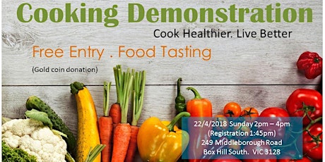 Cooking Demo - Cook Healthier. Live Better primary image