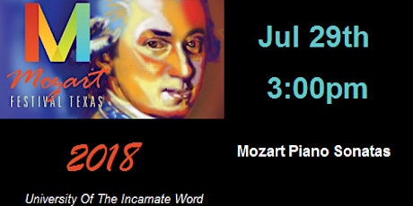 Mozart Festival Texas 2018: Mozart Piano Sonatas primary image