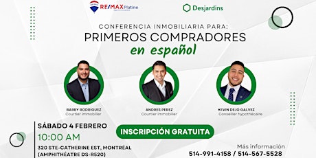 Conferencia inmobiliaria para PRIMEROS COMPRADORES (en español)