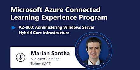 Microsoft Azure Connected Learning Program| AZ-800 Microsoft Azure