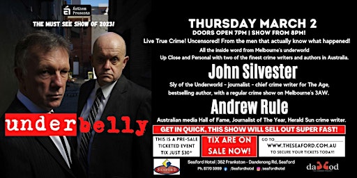 Underbelly feat Andrew Rule and John Silverster LIVE at Seaford Hotel!